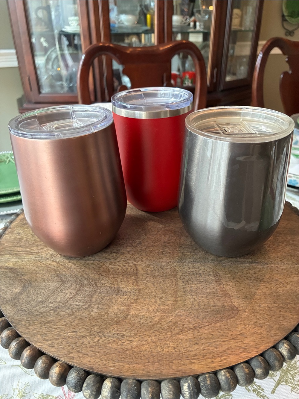 Trio Insulated Tumblers - "Teachers Cannot Survive on Apples Alone"plus 2 More - Picture 3 of 10